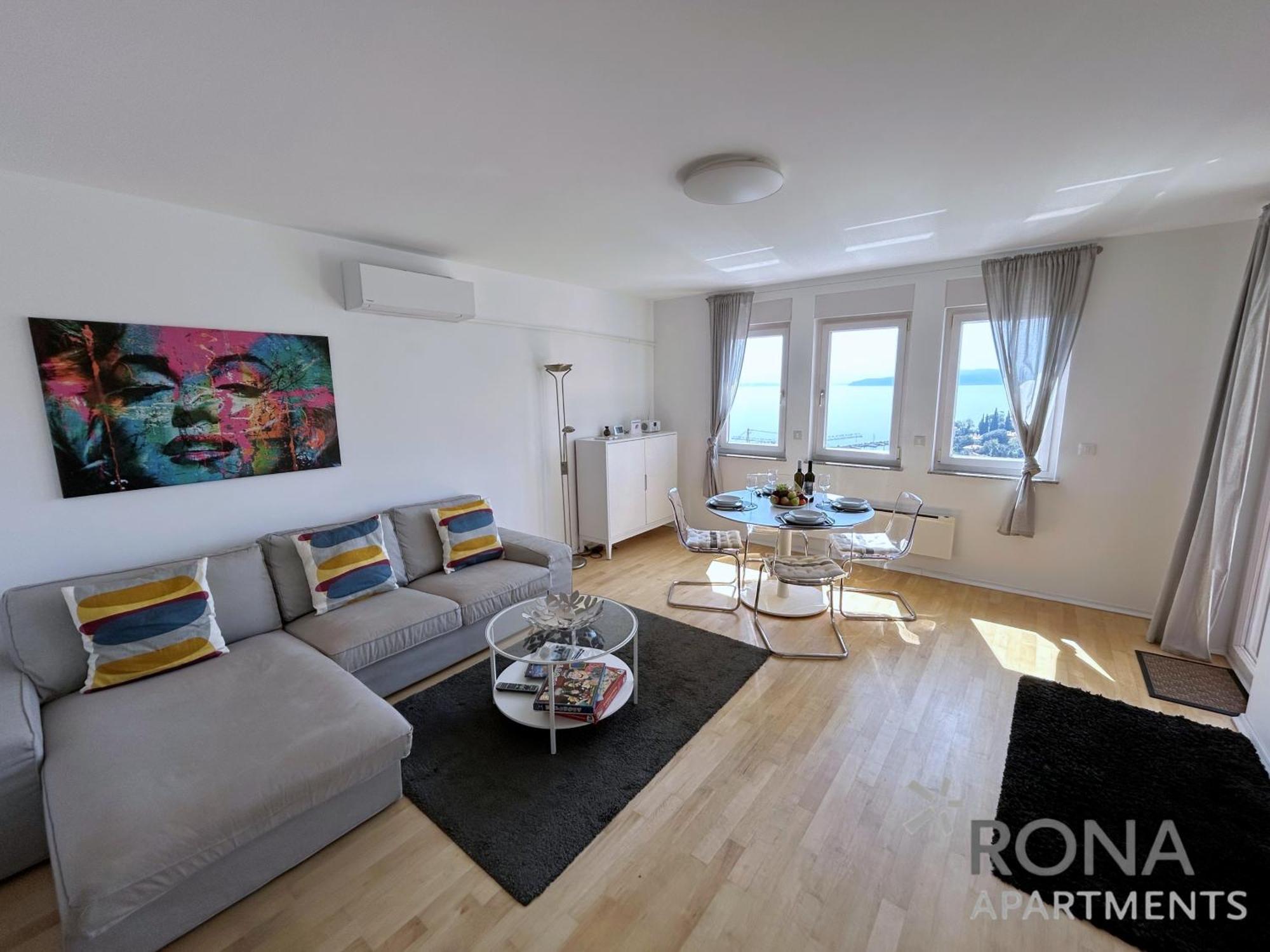 Rona Spacious Apartment With A Panoramic View Ičići المظهر الخارجي الصورة